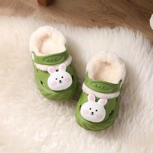 Green Cute  rabbit  Slippers, kids fun slippers , kids gift  , non slip